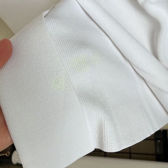 J Crew Sleeveless sweater-dress in stretch viscose blend Womens Small White - Picture 6 of 10